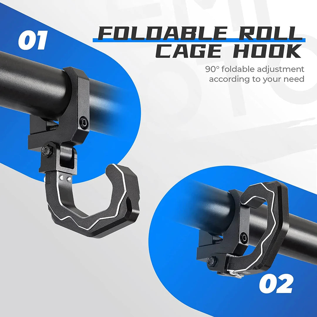 Roll Cage Helmet Hook - Fits 1.6"-2" Roll Bar