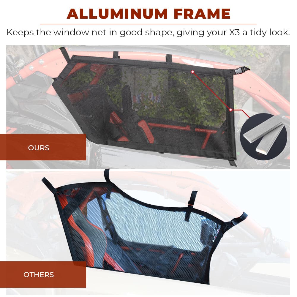 Window Nets for Can Am Maverick X3